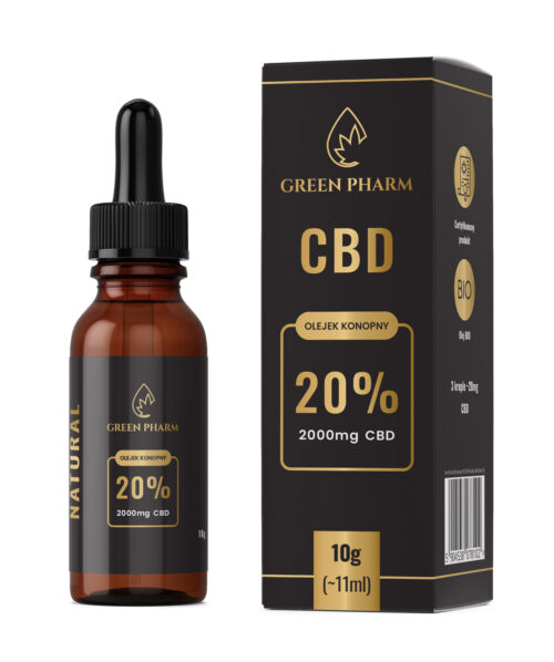 Olejek konopny CBD 20% Full Spectrum 11ml ekstrakcja alkoholowa