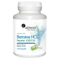 Betaina HCL + Pepsyna 650/150 mg 100 kapsułek
