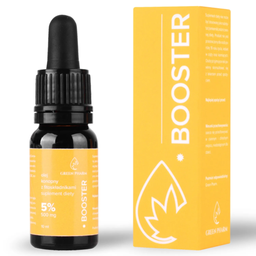 Olejek konopny 500 mg  fitoskładników Booster – suplement diety