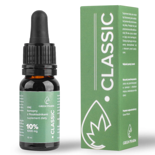 Olejek konopny 1000mg fitoskładników Classic – suplement diety