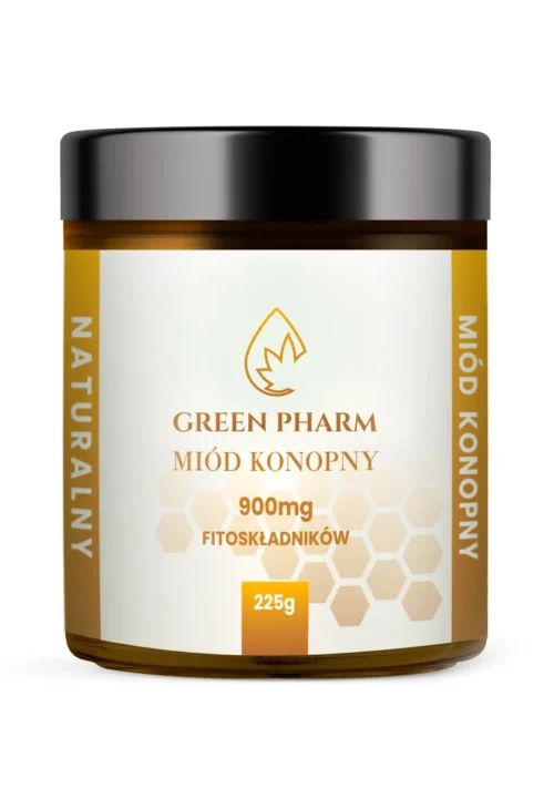 Naturalny Miód konopny 900mg fitoskładników 225g Produkt Polski