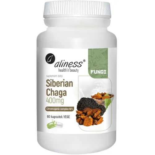 Siberian Chaga ekstrakt 40, 400mg x 90 Vege caps.