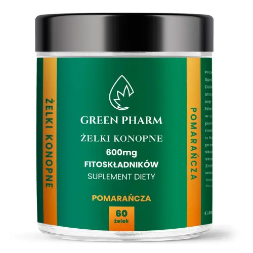 Żelki CBD 600 mg 60 sztuk. pomarańcza BEZ CUKRU