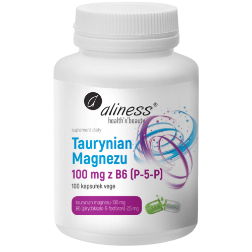Taurynian Magnezu 100 mg z B6 (P-5-P) x 100 kaps.